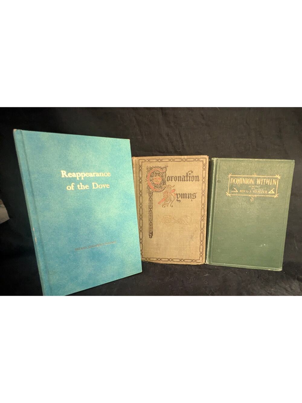 Vintage Religious Book Lot (3) – Signed “Reappearance of the Dove”